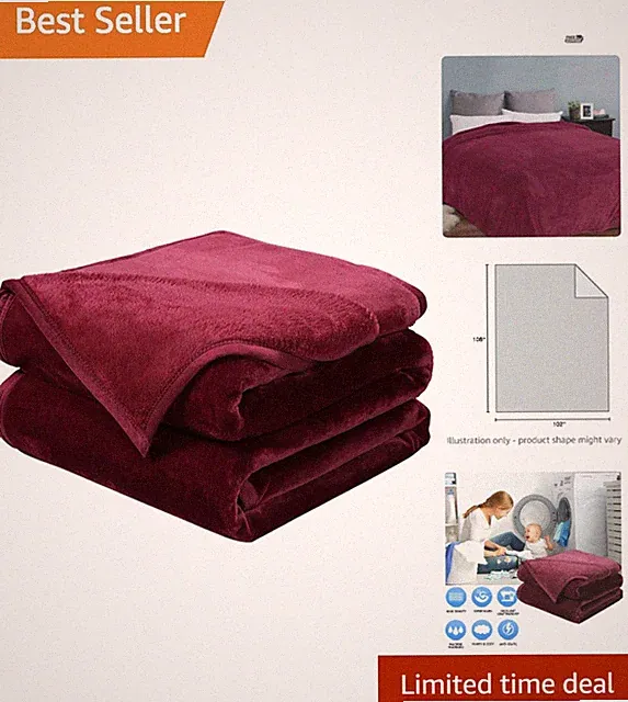 Versatile Fleece Blanket for Couch & Bed - California King Microplush Comfort