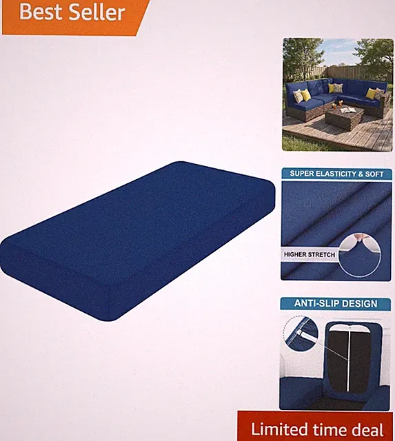 Versatile Navy Stretch Sofa Covers | Perfect Large Size for Any Couch Style