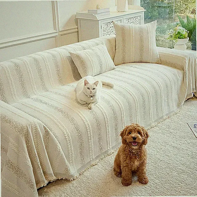 Versatile Non-Slip Chenille Sofa Cover 71x102 - Stylish Protection for Your Sofa