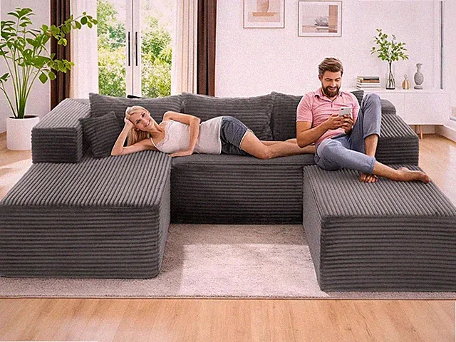 🎁Versatile Sleeper Sofa Bed Convertible Loveseat Sofa Couch Large Loveaseat 🎁
