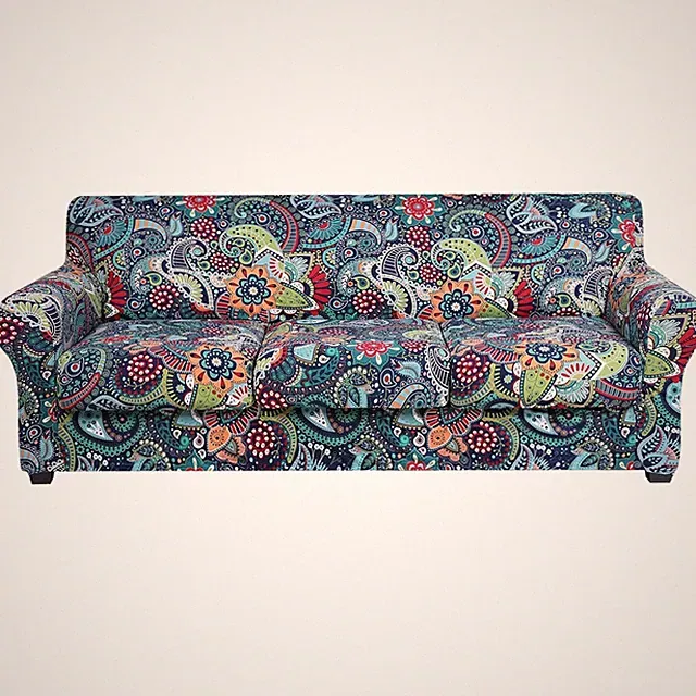 Versatile Stretch Couch Cover for 3 Cushion Sofas, Easy Care & Aesthetic Style