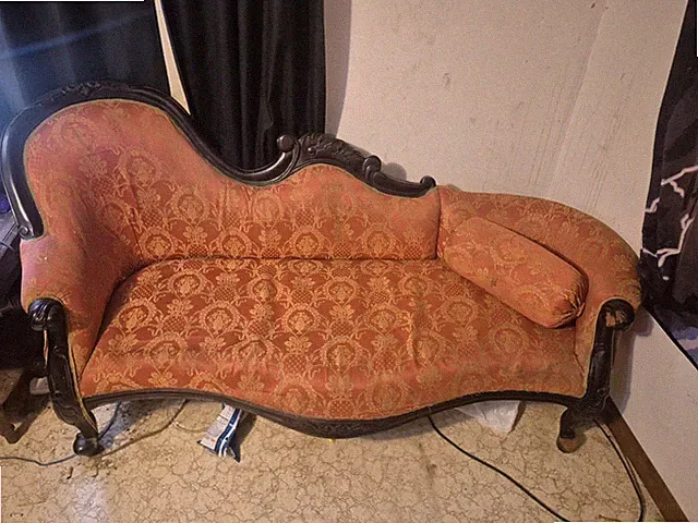 Victorian-style Mahogany Sofa, 2 Chairs, 1 Bench(circa 1880)
