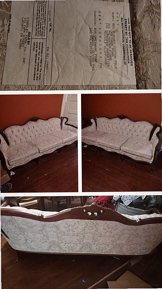 Victorian style sofa couch