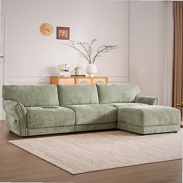 [VIDEO]110" Modular Sectional Sofa, L-Shape with Extra-Wide Seat Cushion, USB