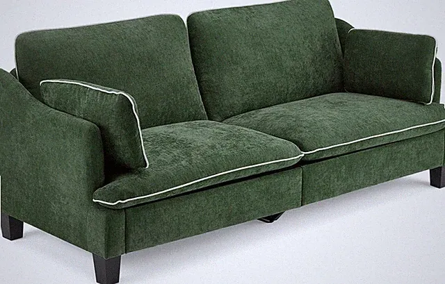 VINGLI 84 Extra Deep Seat Sofa Couch 3 Seater Upholstered for Living Room