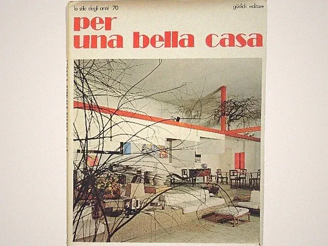 Vintage 1975 Italian Interior Design Furniture Book 180pg From Japan