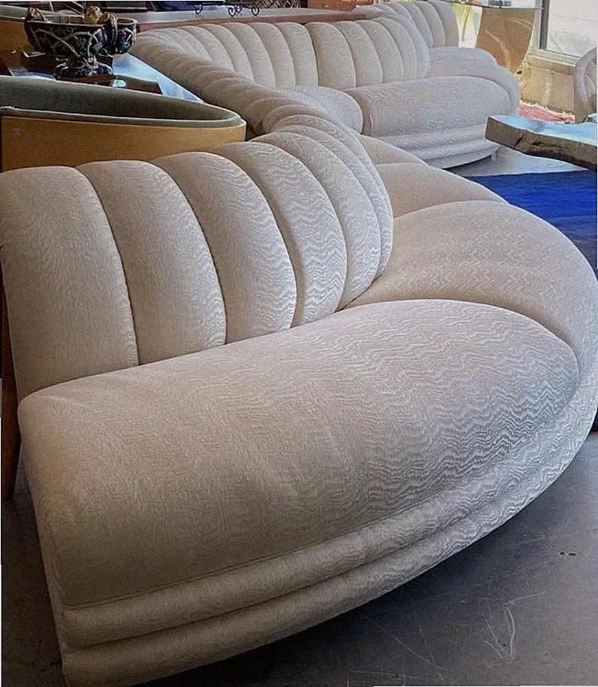 Vintage Bernhardt Postmodern Serpentine Modular Sectional Sofa – 5 Pieces (1991)