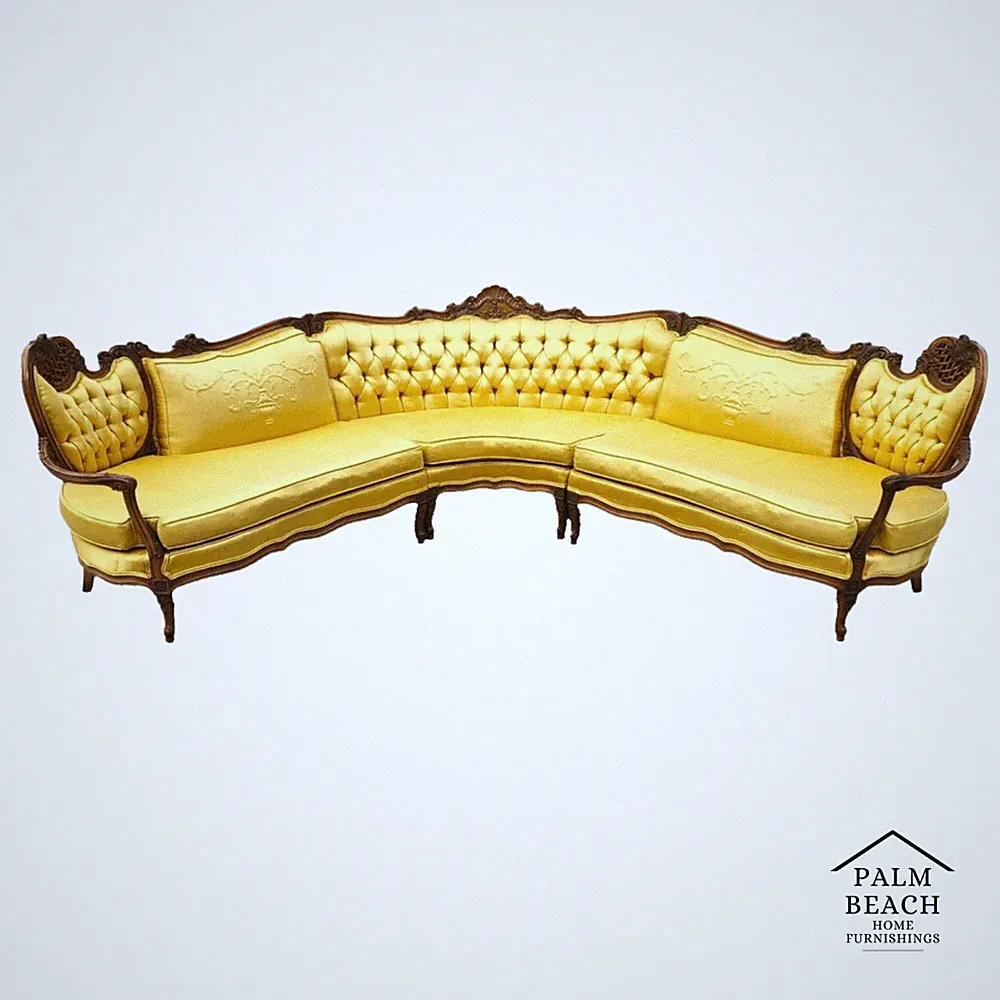 Vintage French Marie Antoinette Sectional Sofa