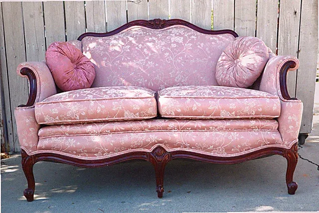 Vintage French Provincial Sofa (2) and Loveseat Set