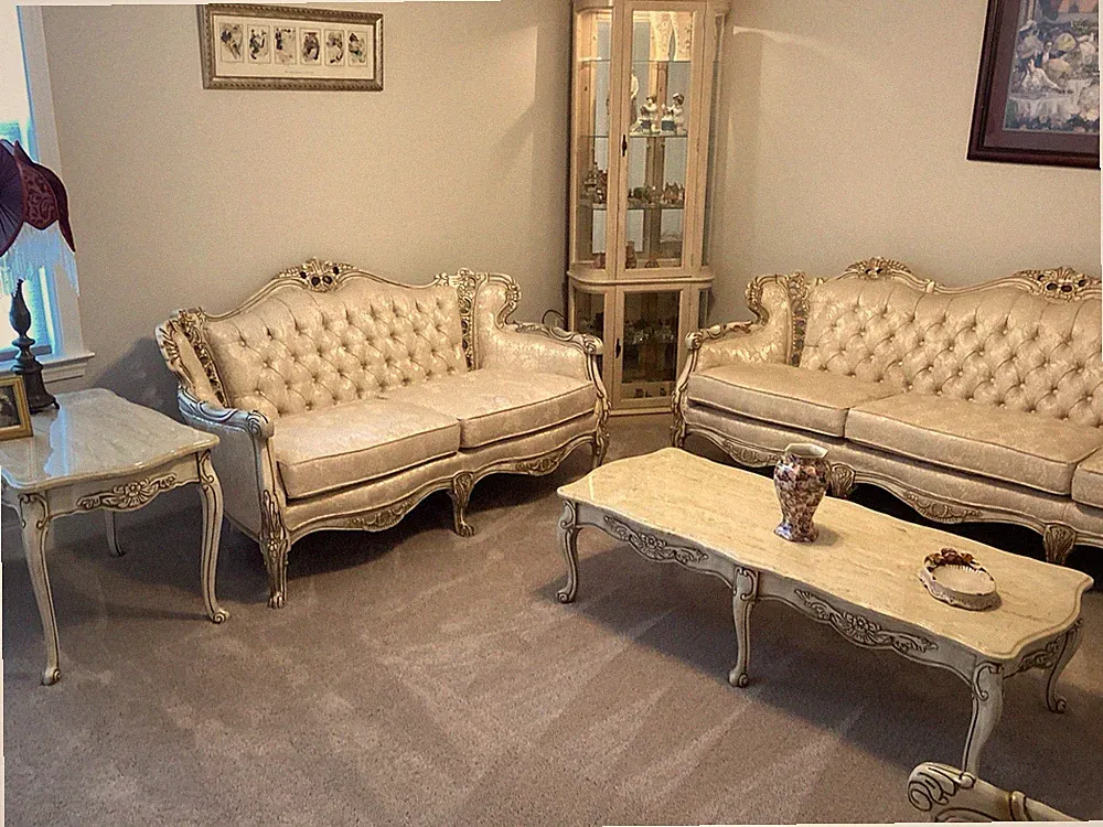 Vintage French Provincial style sofa set