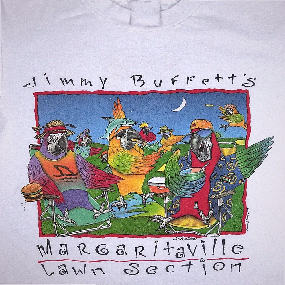 vintage JIMMY BUFFETT LAWN SECTION CONCERT Short Sleeve T-Shirt