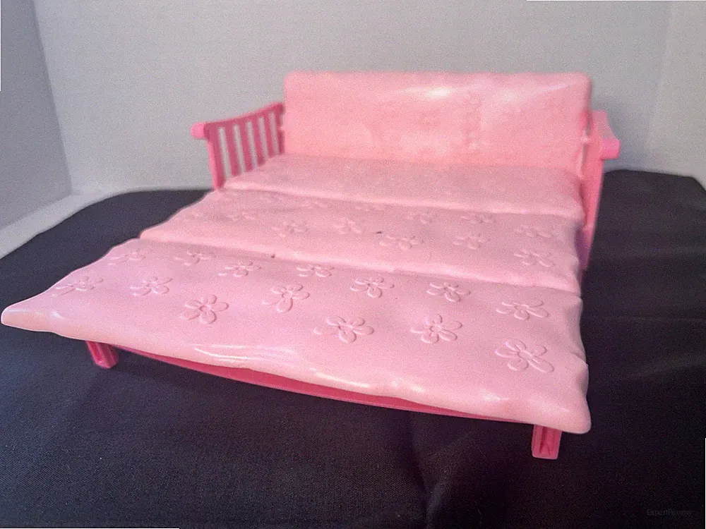 Vintage Mattel Barbie Pink Plastic Fold-Out Sofa Bed Futon Couch