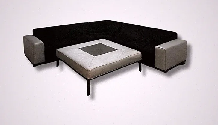 Vintage Mid-Century Modern Sectional L-Shape Sofa