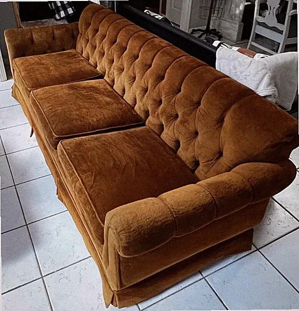 Vintage Tufted Sofa, Vintage Tufted Couch, Vintage Sofa, Vintage Couch