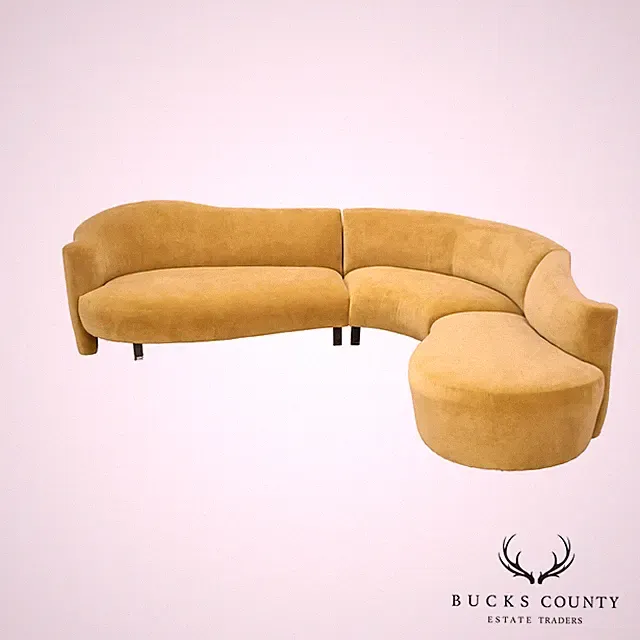 Vladimir Kagan Sculptural Curved Sectional Sofa