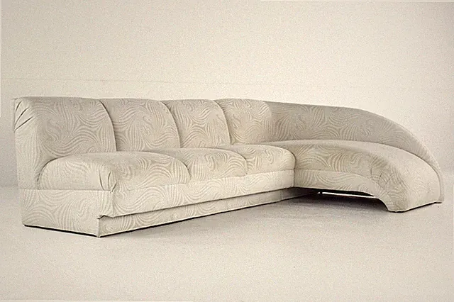 Vladimir Kagan Style Mid Century Preview Sectional Sofa with Chaise