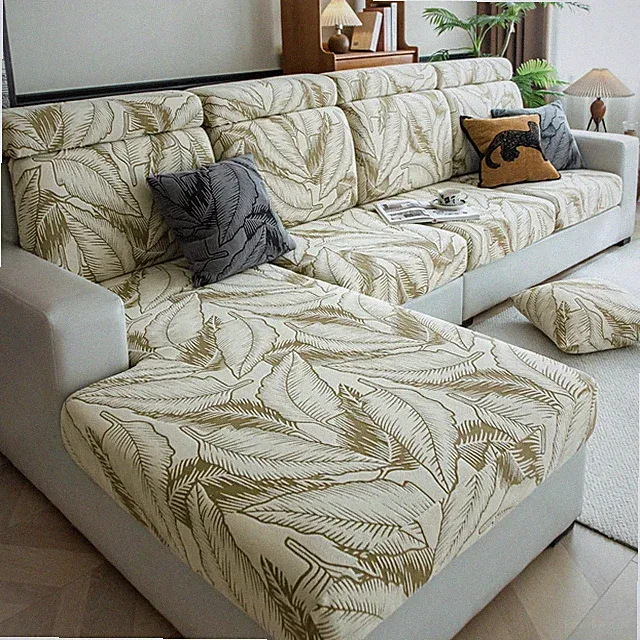 VOGOL Stretch Sofa Armrest Cover, Tropical Leaf Print Couch Backrest Slipcove...