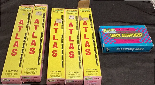 Vtg Atlas Snap Track, 9” St, 18R Crv, Sm Sections, Qty 42 - Ships Free