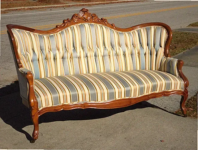 Walnut Victorian Sofa