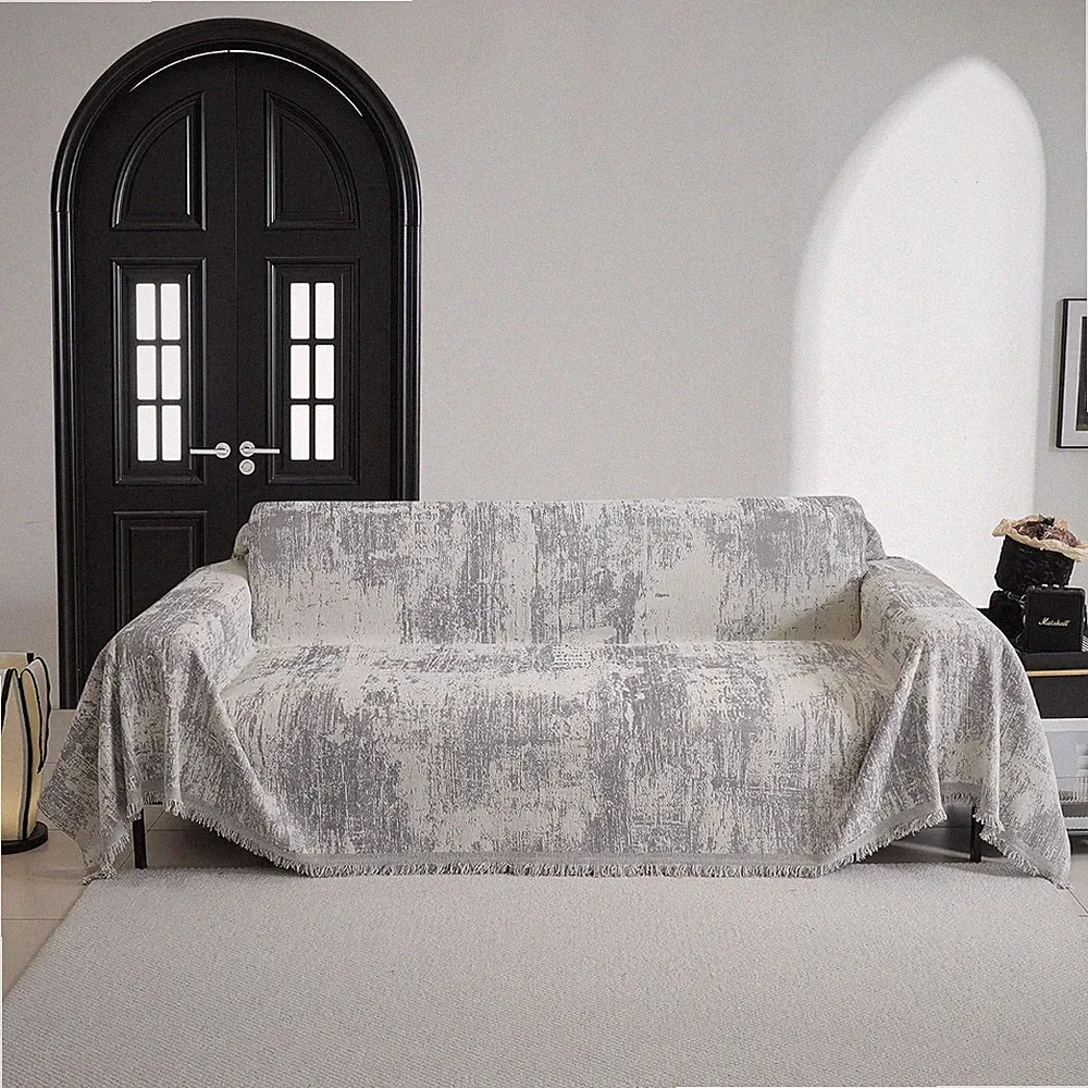 Washable Chenille Couch Cover for Sectional Sofa - Pet Friendly & Multi-Use 71"x