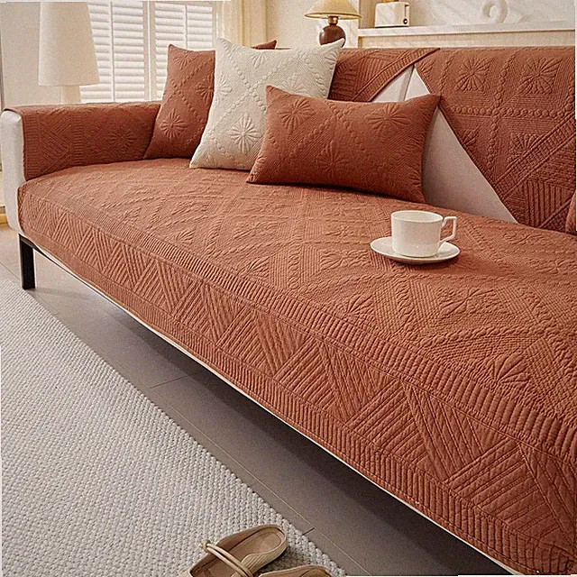 Washable Cotton Boho Sofa Cover 28x47 Rectangular Non Slip Sectional Sofa