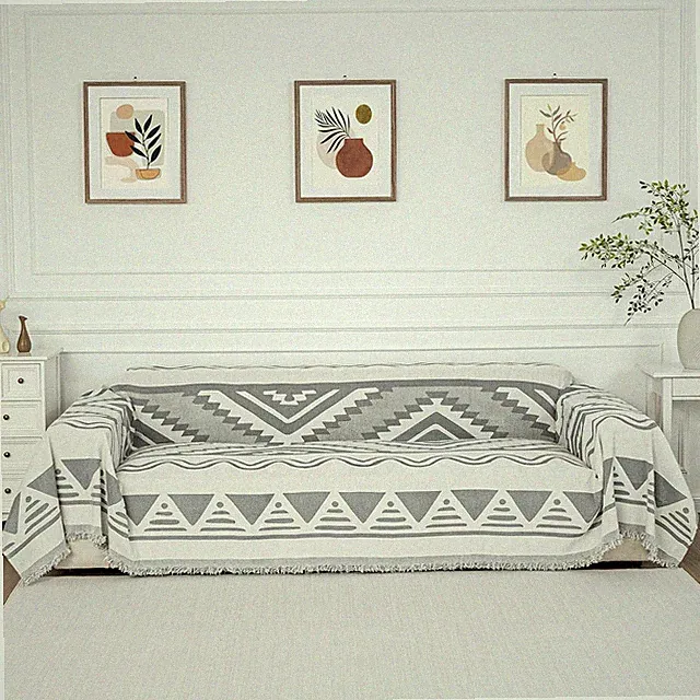 Washable Couch Cover for Sectional Sofa - Pet Friendly Chenille Protector 71"x13