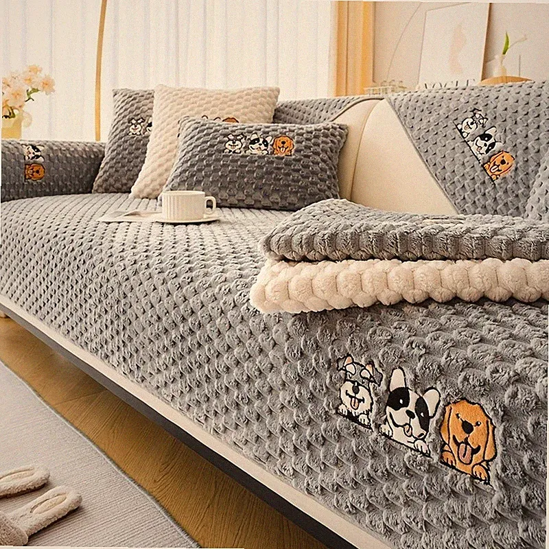 Washable sofa cover, pillowcase, anti-slip decoration for sofa seat cushion