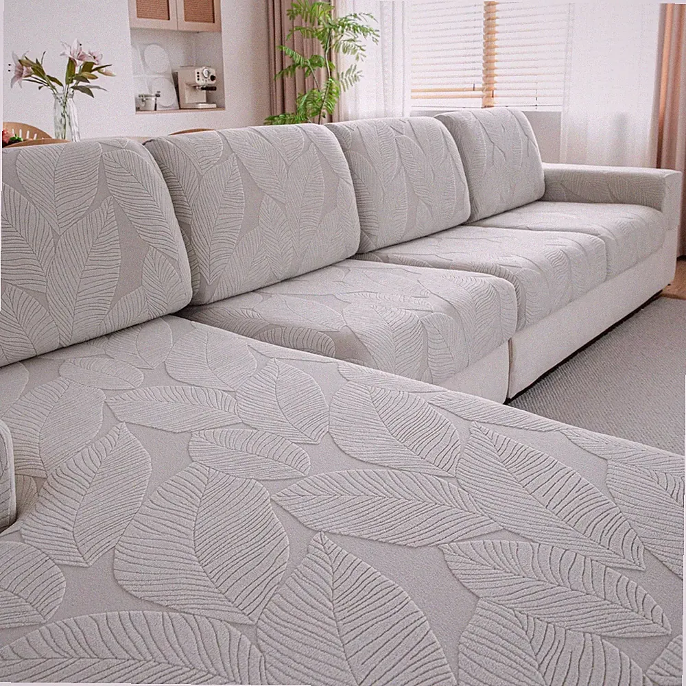 Washable Stretch Sofa Covers for Sectional L Shape, Anti-Slip Pet Protector, Lig