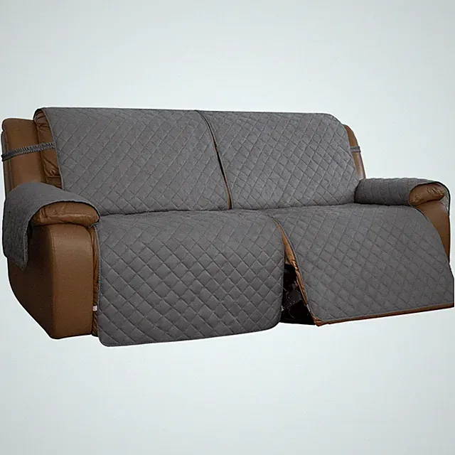 Water-Resistant Oversized Loveseat Cover with Elastic Straps for Pet Protection
