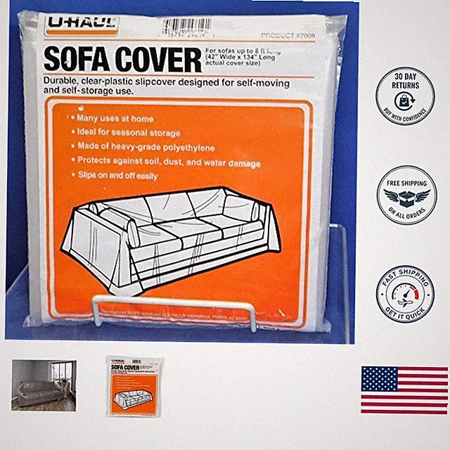 Water Resistant Sofa Cover Fits Sofas Up to 8' Long - 134" x 42" Protection