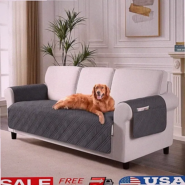 Waterproof Anti Slip Sofa Cover Durable Pet Friendly Couch Protector Easy Care