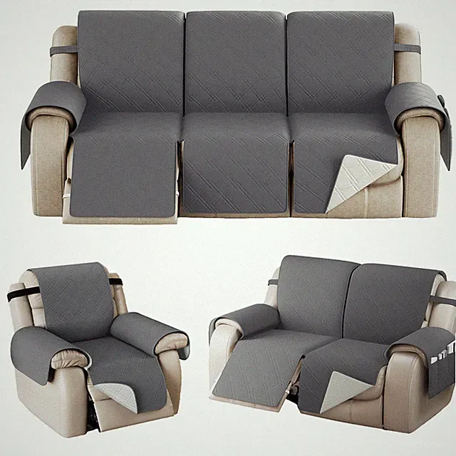 Waterproof Armchair Recliner Chair Cover Non Slip Recliner Couch Cover for Kids