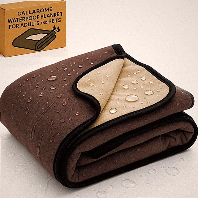 Waterproof Blanket for Bed & Couch Protection, Brown, 80"X90"