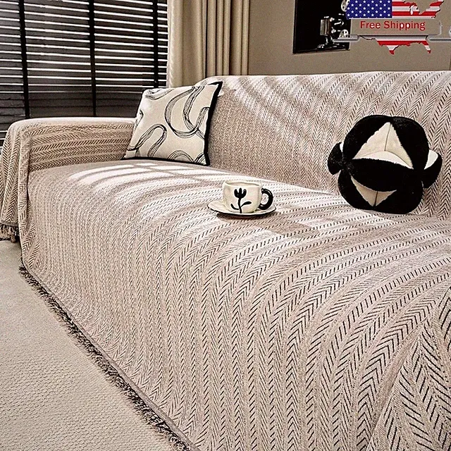 Waterproof Chenille Sofa Cover Couch Protector Durable Machine Washable For Pets