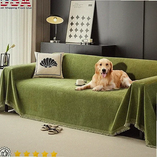 Waterproof Chenille Sofa Cover Extra Large Pet Friendly Couch Protector New