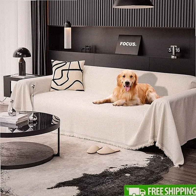 Waterproof Chenille Sofa Cover Slipcover Pet Friendly Easy Care Protector New