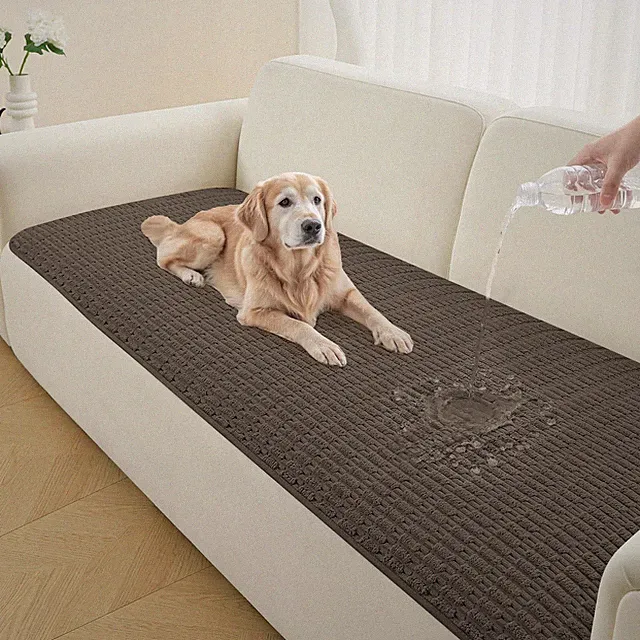 Waterproof Couch Cover for Dogs Washable, Non Slip Back Sectional Sofa Covers...