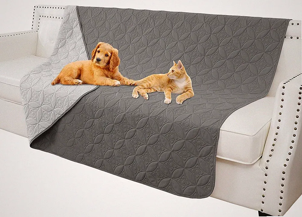 Waterproof Couch Cover for Dogs - Washable Pets Furniture Protector | TPU Lea...