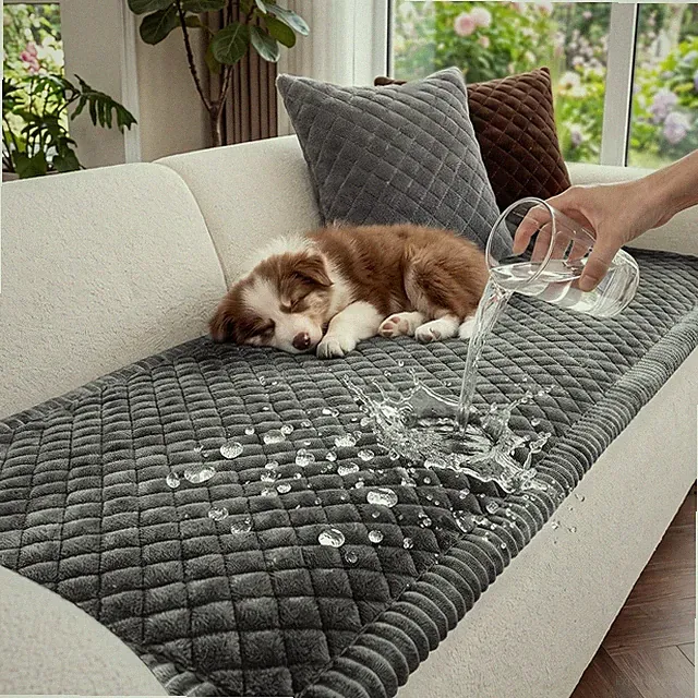 Waterproof Couch Cover for Dogs, Washable Soft Sofa Protector