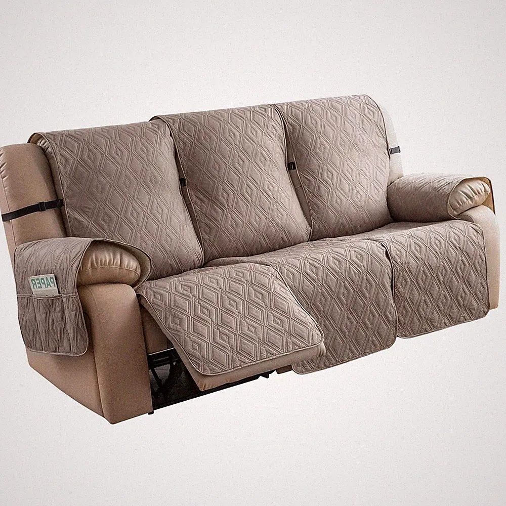 Waterproof Couch Cover for Reclining Couch 3 Seat Recliner Sofa Covers