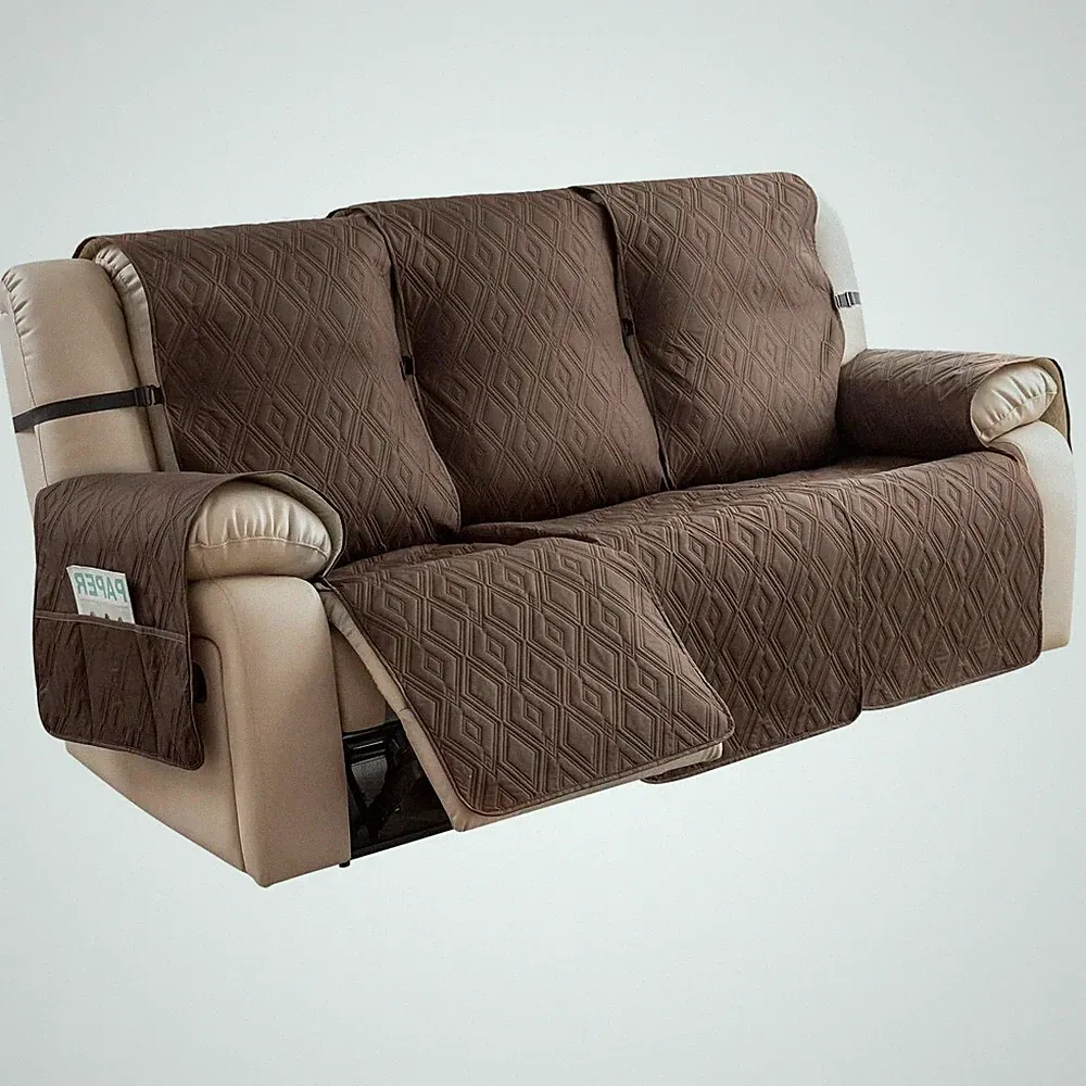 Waterproof Couch Cover for Reclining Couch 3 Seat Recliner Sofa Covers