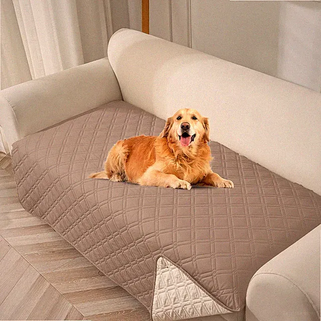 Waterproof Couch Cover, Washable Anti-Slip 86.6 inch Sofa Covers with 4 Cushi...