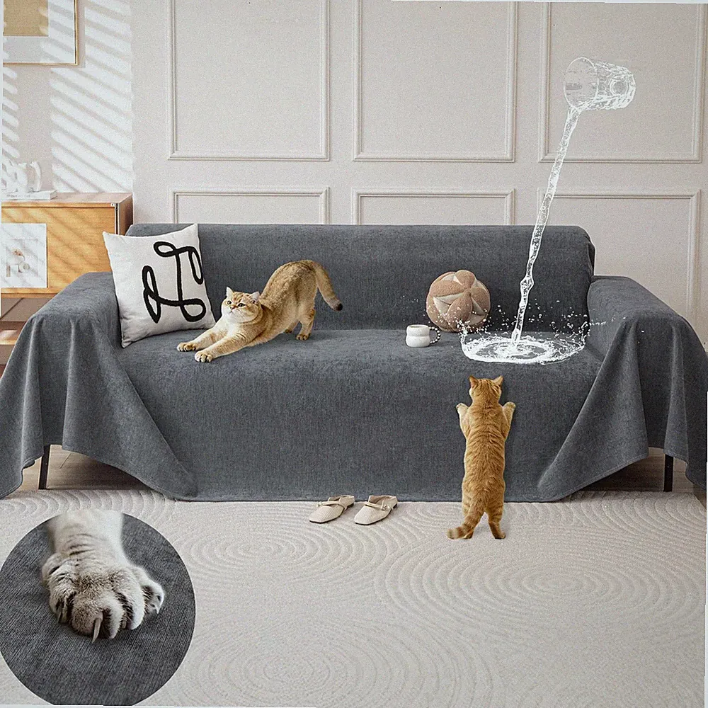 Waterproof Couch Covers for Pets, Couch Protector from Cat Claws | Washable S...