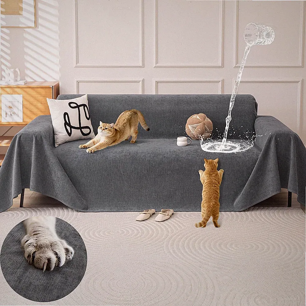 Waterproof Couch Covers for Pets, Couch Protector from Cat Claws, Washable So...