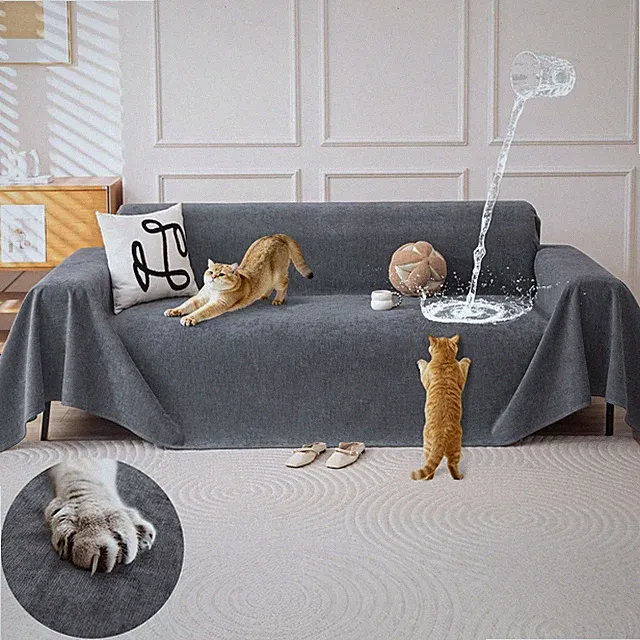 Waterproof Couch Covers for Pets, Couch Protector from Cat Claws, Washable So...