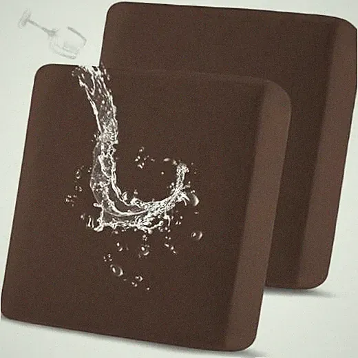 Waterproof Couch Cushion Covers Sofa Small - 2-Piece Loveseat Cushion Chocolate