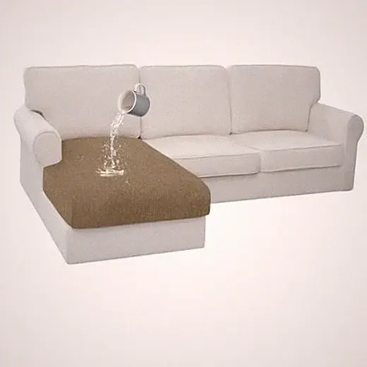 Waterproof Couch Cushion Covers, Stretch Sectional L Shape Chaise Cover Brown