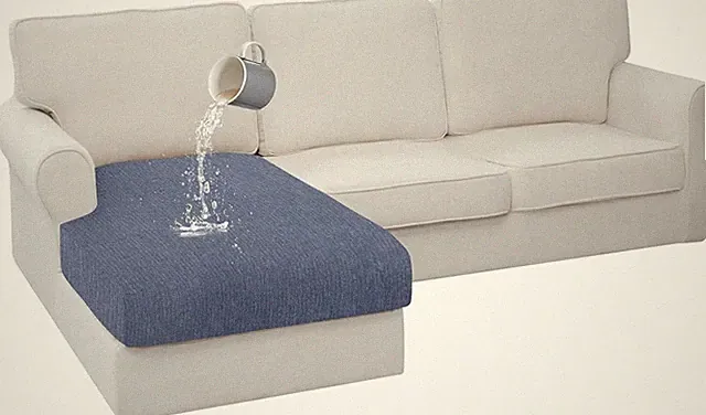 Waterproof Couch Cushion Covers, Stretch Sectional L Shape Chaise Lounge Sofa