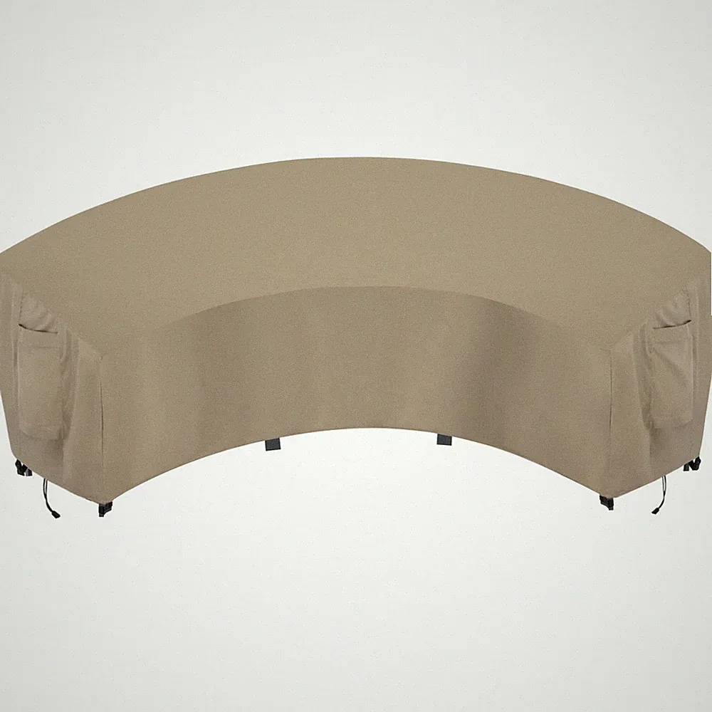 Waterproof Curved Outdoor Sectional Cover
