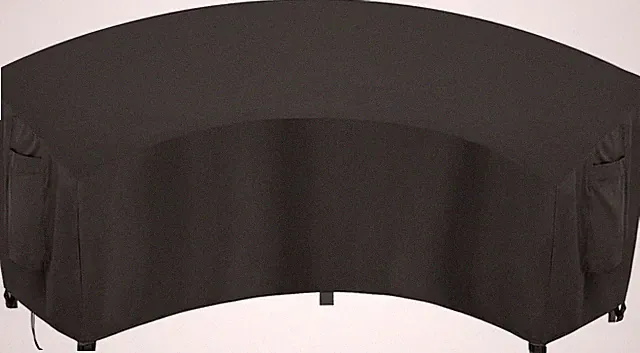 Waterproof Curved Outdoor Sectional Cover - UV Resistant Windproof Patio